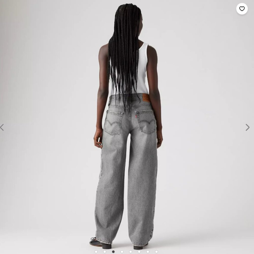 NWT Levi's Baggy Dad Women's Jeans - Chill at Home "Black" - Picture 3 of 6